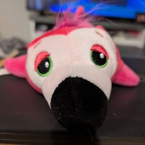 Adorable Pink and Black Stuffed Animal